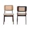 Baxton Studio Dannon Mid-Century Modern Grey Fabric and Walnut Brown Finished Wood 2-Piece Dining Chair Set 234-2PC-13288-ZORO - alternate 3